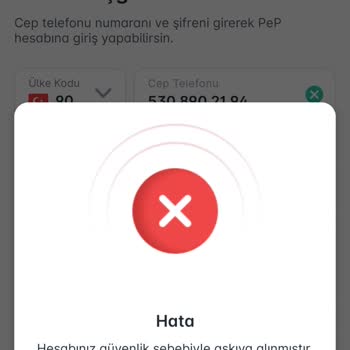 Pep Hesabıma Bloke Koyuldu