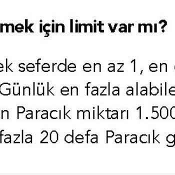 Hopi Paracık Gönderme Alma Limiti