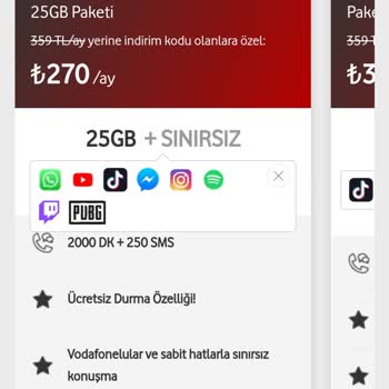 Vodafone Tarife Hatası Var