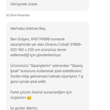 Hepsiburada Parasını Aldığı Halımı Göndermedi