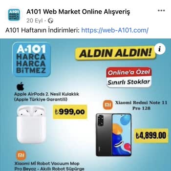 A101 Online İşlemler Telefon Ödemesi Yaptım Cihaz Yok