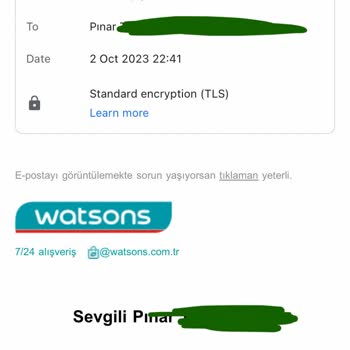 Watsons İndirim ve Teknik Hata Yalanı