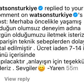 Watsons İndirim ve Teknik Hata Yalanı