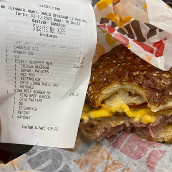 Burger King Pişmemiş Ürün Verdi