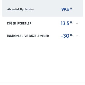 Turkcell Abonelikli BİP İletişim Ücreti