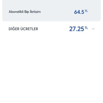 Turkcell Abonelikli BİP İletişim Ücreti