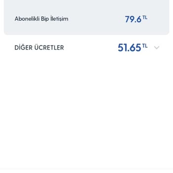 Turkcell Abonelikli BİP İletişim Ücreti