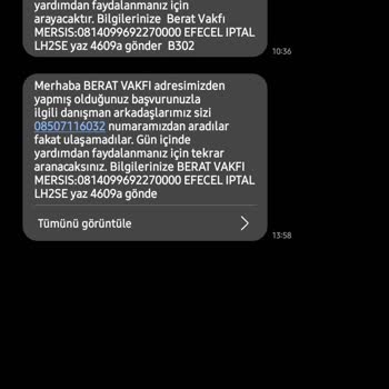 Berat Vakfı Ve Papara İle İlgili Şikayet