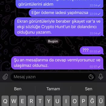 CryptoHunt Crypto Hunt Telegram Hesabı