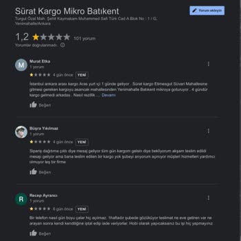 Esen Shop'un Anlaşmalı Kargo Sorunu (Sürat Kargo)