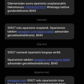 Nare Giyim Para İademin Yapılmaması