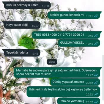 Nare Giyim Para İademin Yapılmaması