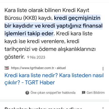 BELBİM (İstanbulkart) Kara Liste Olması
