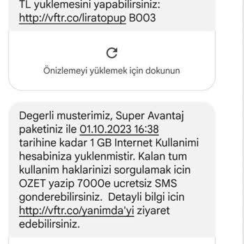 Vodafone Tarife Yeniletmeme Problemi