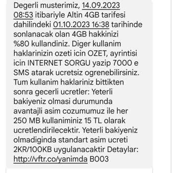 Vodafone Tarife Yeniletmeme Problemi