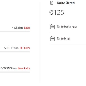 Vodafone Tarife Yeniletmeme Problemi