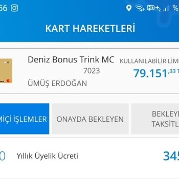Denizbank Kart Aidat Ödemek İstemiyorum