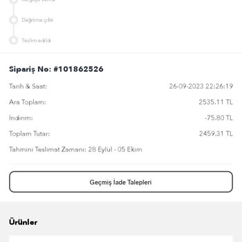 Modanisa Siparişimin Kargoya Verilmemesi