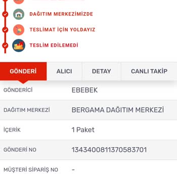 ebebek Ürün Sipariş Ulaşmıyor