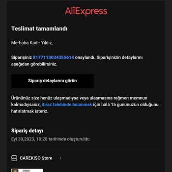 Aliexpress Ürün Elime Geçmedi Fakat Teslimat Tamamlandı Mesajı Geldi