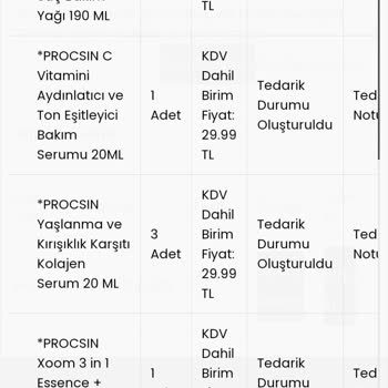 Procsin Kozmetik Alışverişi Yaptım Tahin Gönderildi