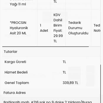Procsin Kozmetik Alışverişi Yaptım Tahin Gönderildi
