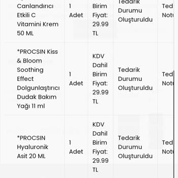 Procsin Kozmetik Alışverişi Yaptım Tahin Gönderildi