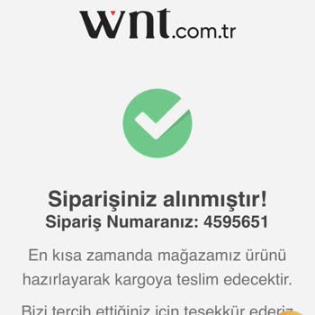 Wnt.com.tr Ürünü Göndermedi Para İadesi Yapmıyor