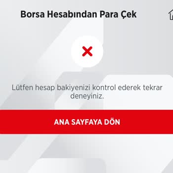 Ziraat Borsa Hesabından Para Çekilmiyor