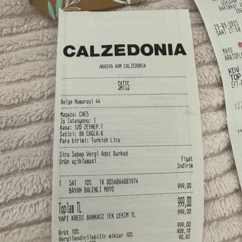 Calzedonia Etiket Fiyatında Yazan Tutarı İki Katı Karttan Çekti