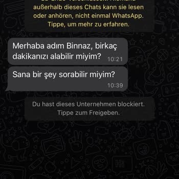 WhatsApp Yabancı Numaradan Gelen Mesajlar