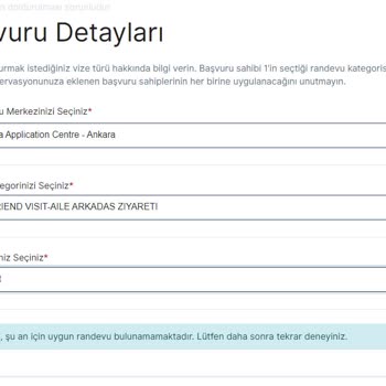 VFS Global Vfc Vize Randevusu Alınamıyor