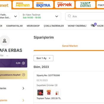 Migros Siparişimi Teslim Etmiyor