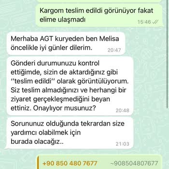 AGT Kurye Sorumsuzluğu Ve Teslim Edilmeyen Kargo