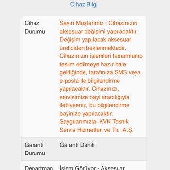 KVK Garanti Servisi Mağduriyeti