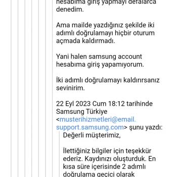 Samsung Türkiye Samsung Account Hesabıma Girmemi Sağlayamıyor