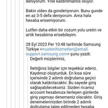 Samsung Türkiye Samsung Account Hesabıma Girmemi Sağlayamıyor