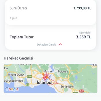 Tiktak Kirala Ceza Ödeme Bildirimi