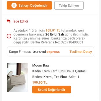 Trendyol Firmasi Ve Onlardan Aldığım Moon Bağ Canta Firması