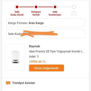 Trendyol Ürün İadesi Almamaya Çalışıyor