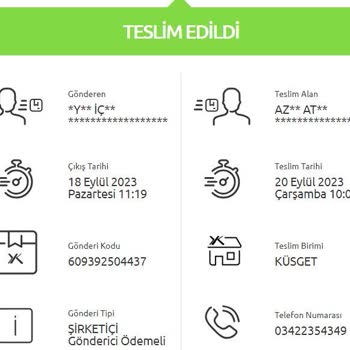 Yurtiçi Kargo Ürünü Teslim Edemedi