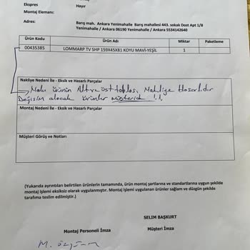 IKEA Hasarlı Gelen Ürünün Değişiminin Yapılmaması