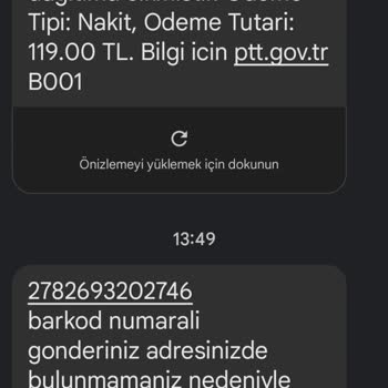 PTT Kargo Kurye Sorumsuzluğu Kargomu Getirmediler