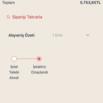 Konyalı Saat Satılan Ürünün Daha Sonra İptal Edilmesi