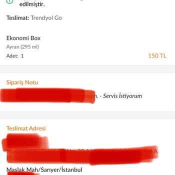 Trendyol Siparişi Getirmeden Ücretine Çökme