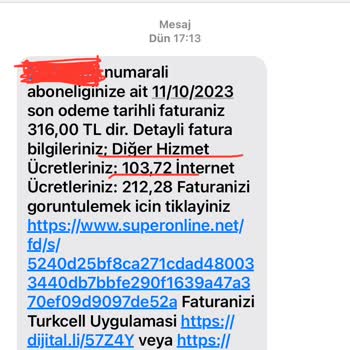 Superonline Faturaya Haksız Açma-kapama Bedeli