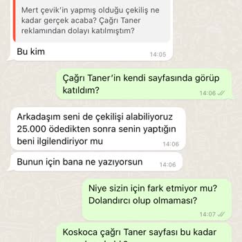 Çağrı Taner'in Çekilişi - İPhone 13 Pro Wax 256GB Kazandım!