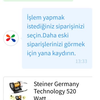 ÇiçekSepeti Bileme Taşı Ürünüm Gelmedi