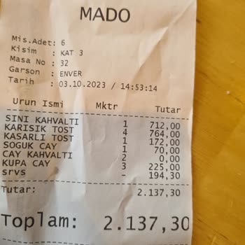 Sultanahmet Mado'da Fiyat Hatası