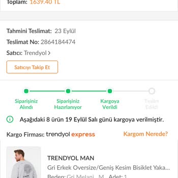 Trendyol Dağıtıma Çıkmadan İade Yapıp Kargoyu 10 Gündür Bekletiyor